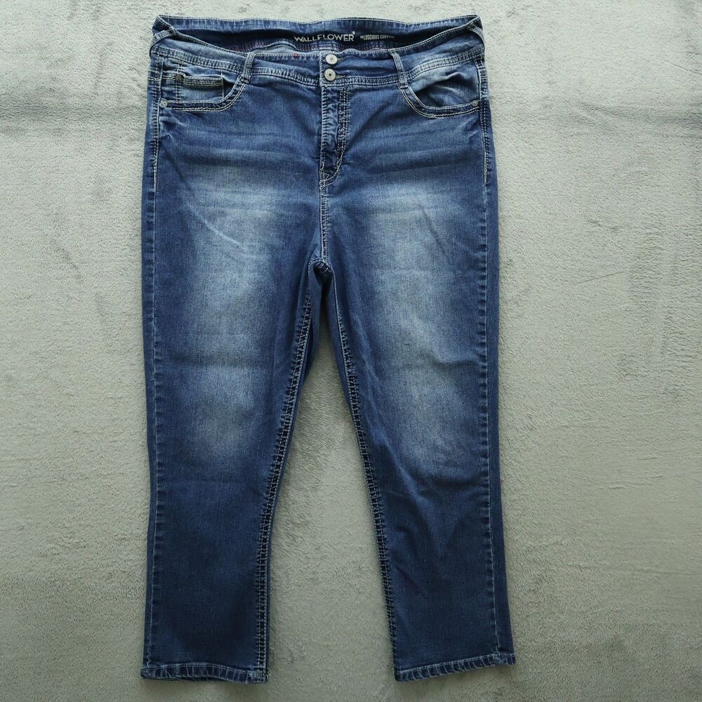Wallflower Jeans Women's Size 22W High-Rise Luscious Curvy Fit Denim 26" Inseam